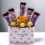 Sweet and Nutty Teddy Gift Set with Personalized Card