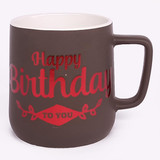 'Happy Birthday To You' Printed Grey Mug