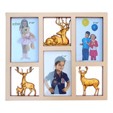 Golden Colour photo Frame With Deer Design