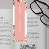 Lets Get Lost in the Pages Printed Bookmark