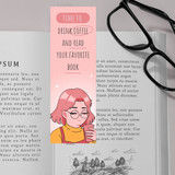 Time to Drink Coffee and Read Your Favourite Book Printed Bookmark