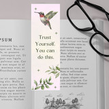 "Trust Yourself You Can Do This" Printed Bookmark