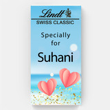 Customised Name Printed Chocolate Cover in Lindt Swiss Classic