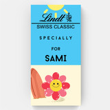 Cute Flower Designed Name Print Chocolate Cover Cute Flower Designed Name Print Chocolate Cover