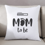 "MOM to be" Printed White Soft Cushion
