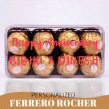 Anniversary Wish Printed Ferrero Rocher Chocolate