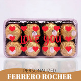 'Love You' Heart Printed Ferrero Rocher Chocolate 200g