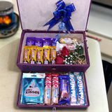 Assorted Delightful Chocolates Hamper With Roses Assorted Delightful Chocolates Hamper With Roses
