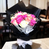 Beautiful Pink & White Rose Bouquet