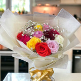 Charming Roses Bouquet- Mixed Colour