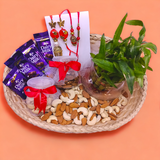 Bliss Rakshya Bandhan Hamper With Dry Nuts & 2-Layer Bamboo