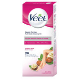 Veet Ready to Use Wax Stripes- Shea Butter & Acai Berry Scent