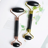 Facial Massager Jade Roller for Face & Eyes Massage- Black