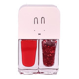 CR Cairuo Nail Polish with Glitter Combo- Red