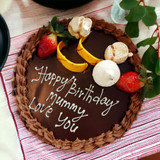 Beautiful Design Chocolate Cake- Flavourful & Yummy