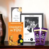 Personalised Music Photo Frame With Book, Free Bookmark & Chocolates