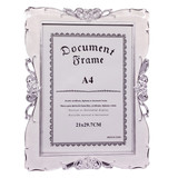 Well Designed Photo Frame- White & Silver Colour