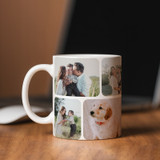 Personalized 8-Photo Collage Ceramic Mug