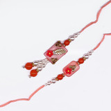 Stylish Pink Rakhi Threat Set for Bhaiya|Bhabhi