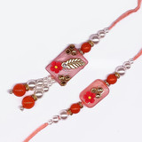 Stylish Pink Rakhi Threat Set for Bhaiya|Bhabhi