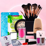 Refreshing Makeup product With Foundation, Eye Brushes, Beauty Blend & Mirror Kit Gift For Her