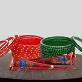 Shrawan Delights With Bangles and Mehndi Combo