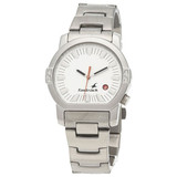 Fastrack Steel Case White Dial Analog Watch for Men (1161SM03)