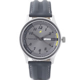 Fastrack Stainless Steel Case Grey Dial Analog Watch for Men (3001SL02)