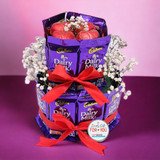 Bouquet of Crispello with Gourmet Chocolates Combo