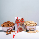 Rakshya Bandhan Brother & Sister Rakhi With Dry Nuts