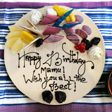 Beautifully Garnished Butter Scotch Cake - Radisson Hotel