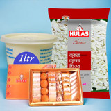Dahi chiura Gift Combo With Mithai