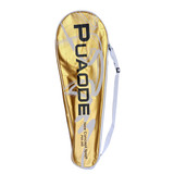 Durable Badminton Racket Set with Racket Cover- Yellow
