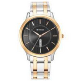 Titan Karishma Black Dial Brass Strap Watch- 1825KM02