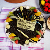 Sweet Black Forest Cake With Cherry & Fruits Topping from Radisson Hotel