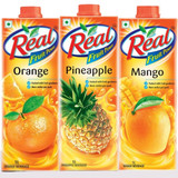 Real Juice 3 Flavours Combo- 1 Ltr
