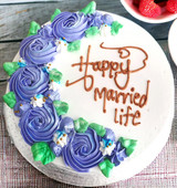 Beautiful Rose Designed Cake from Crave- 2lbs
