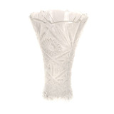 One Dozen Fresh Dutch Red Roses in Clear Crystal Glass Vase