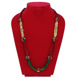 Beautiful Mixed Coloured Nau Gedi Design Pote Mala