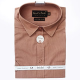 Peach Colour Plain Shirt - Gent's Park (16|40 cm)