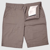 Gent's Park- Grey Cotton Half Pants for Men (40)