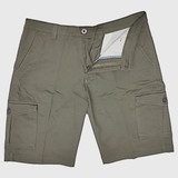 Dark Green Cargo Design Half Pant for Men (34)