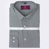 Washable Grey Cotton Shirt for Him (L)