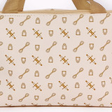 Cream Colour Makeup Purse