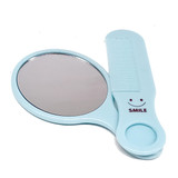Cute Cat Printed Mirror & Comb Set - Blue