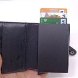Black Smooth Wallet|Card Holder For Men