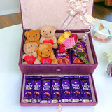 Teddy With Chocolates & Roses in Drawer Gift Hamper