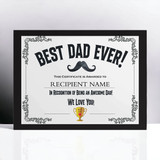 'Awesome Dad' Certificate for Loving Dad
