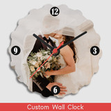 Beautiful Flower Design- Custom Photo Wall Clock