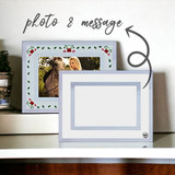 Beautiful Crystal Photo Frame with Personal Message & Photo